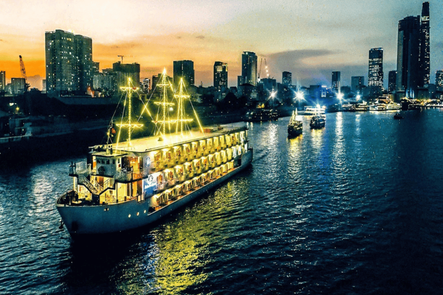 The Saigon River Cruise stands out among luxury river cruises in Vietnam for its elegance.