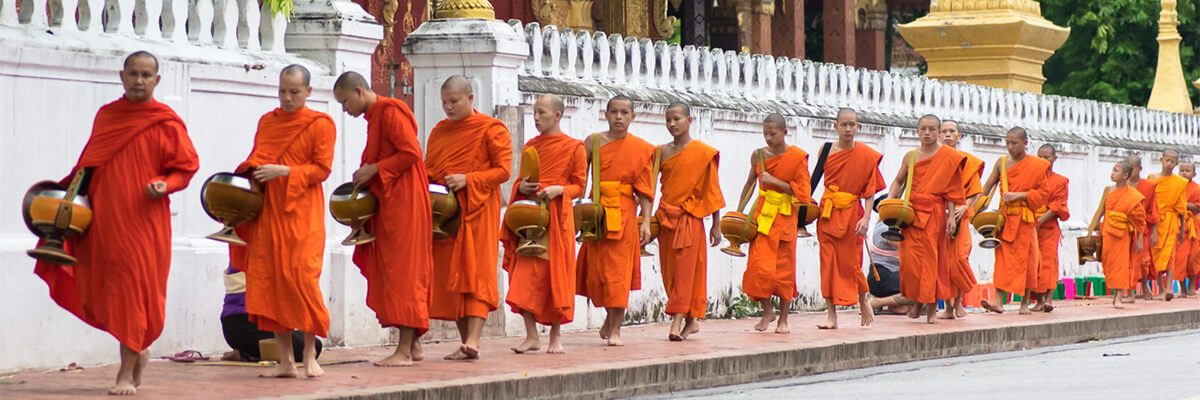 Almsgiving Ceremony - Laos Trips