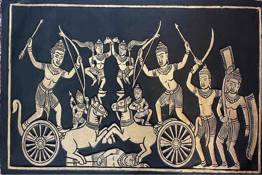 handmade paintings - cambodian souvernirs