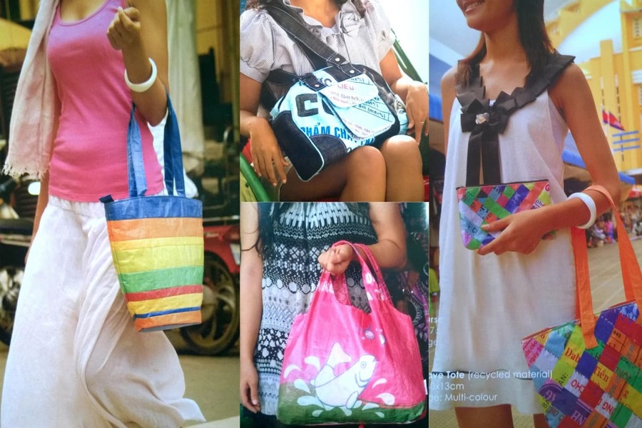 recycled bags - cambodian souvernirs