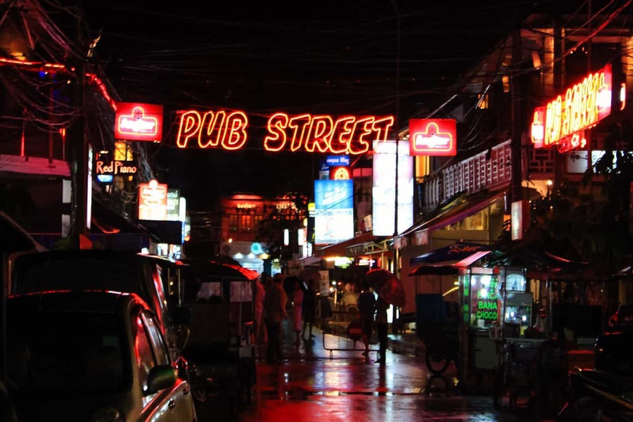 pub street Nights in Cambodia