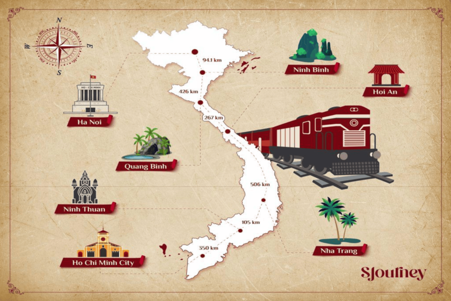 vietnam train journey - Luxury Cross-Vietnam Train Tour