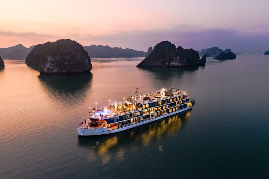 Heritage Cruises - Elegant Luxury Cruises Halong Bay Vietnam